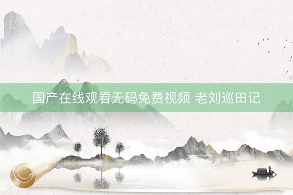 国产在线观看无码免费视频 老刘巡田记