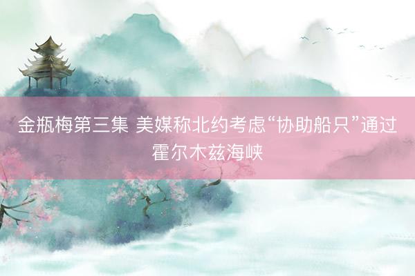 金瓶梅第三集 美媒称北约考虑“协助船只”通过霍尔木兹海峡