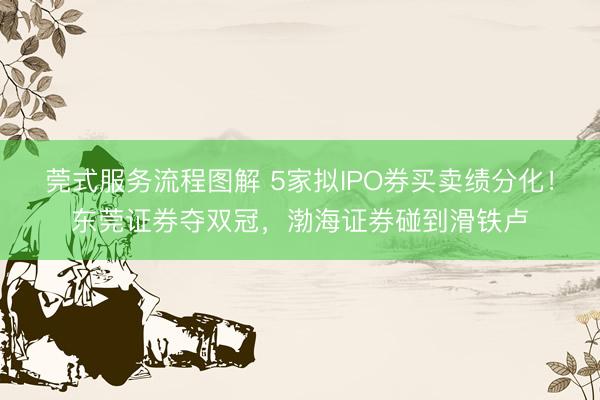 莞式服务流程图解 5家拟IPO券买卖绩分化！东莞证券夺双冠，渤海证券碰到滑铁卢